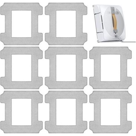 W1 8er-pack Waschbares Mikrofaser-reinigungstuch W1 Pro-zubehörset Für Ecovacs Winbot W1 Fenstersaugroboter Der W1 Pro-serie