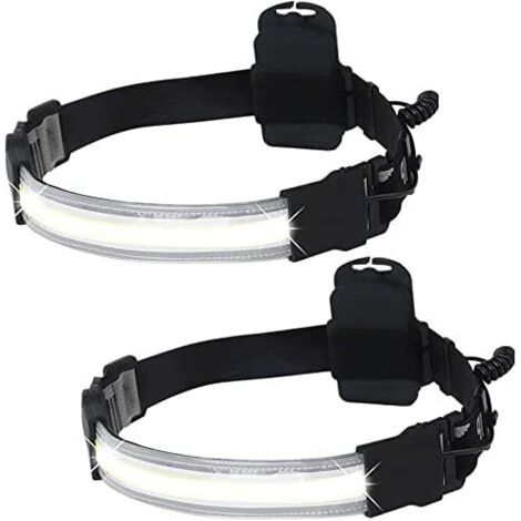 Cob-frontlampe, 2-phasiges Led-paket, 220 °, Großes Faisceau, Mini-fronttaschenlampen (batterie Nicht Im Lieferumfang Enthalten)