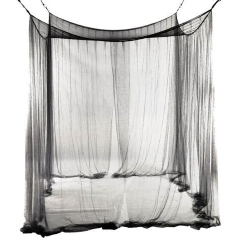 Moustiquaire À Baldaquin Pour Lit Double, Moustiquaire À Quatre Portes, Grande Moustiquaire Simple En Polyester Pour Voyage Et Maison – 190 X 210 X 240 Cm