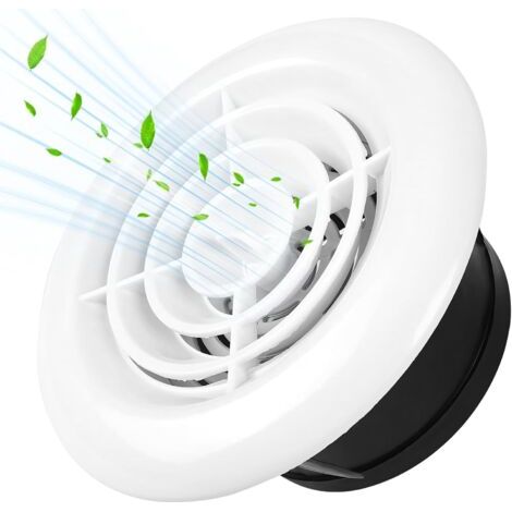 150 Mm Rundes Lüftungsgitter, Auspuffrohr-lüftungsabdeckung, Verstellbare Deckenlüftung Für Den Innen- Und Außenbereich