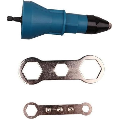 Nietbit Für Blindniet, Nietbohrer-adapter, Für Akkuschrauber Und Bohrmaschinen, Blau, 16 X 5,8 Cm
