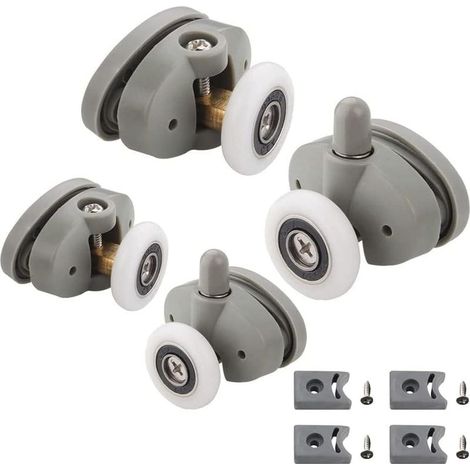 25-mm-duschtürrollen, 4 Stück 25-mm-duschtür-schieberollen, Für 9-12-mm-glaslöcher, Rollen Für Duschtüren