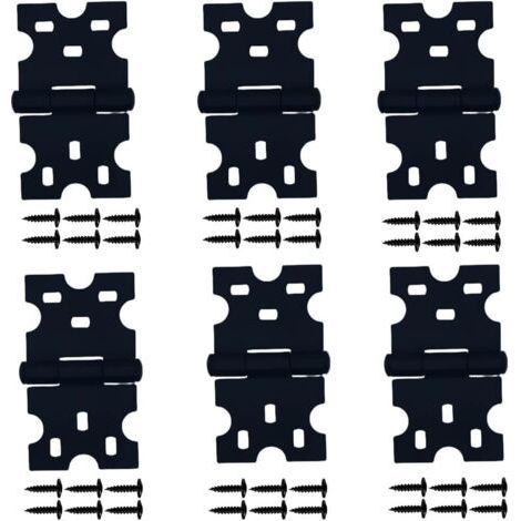 6 Stück Schwarze Scharniere, Schrankscharniere Mit Schrauben Sind Geeignet Für Kleine Türen/schubladen/fenster/wohnmöbelbeschläge