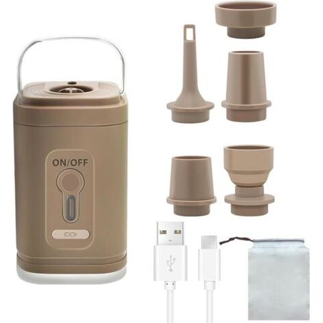 Mini-luftpumpe, Tragbare Reise-luftpumpe, 2 Und 1 Luft-luft-luftpumpe Und Videbeutel, Camping-luftpumpe Für Gondel Und Dégonf