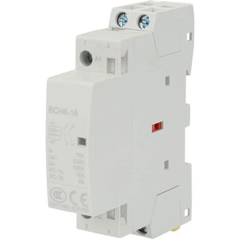 Ac-schütz – Geräuscharmer Haushalts-ac-schütz, 2-polig, 16 A, 220 V/230 V, 2 Schließer, 50/60 Hz, Ac-sicherheitsschütz Vom Schienentyp.