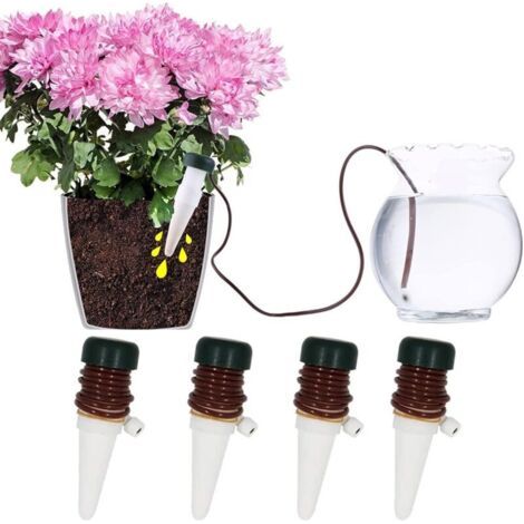 Tropfbewässerungsflasche, 4 Stück, Keramik-tropfbewässerung, Automatisches Bewässerungssystem, Automatisches Bewässerungssystem Für Den Innen- Und Außenbereich, Garten