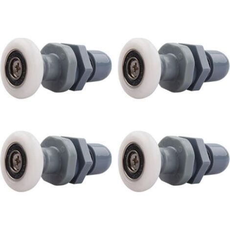 Duschtürrollen, 4 Stück Messing-duschtür-gleitrollen Für Rollen Als Ersatz Für Glasschiebetür-laufrollen Für Die Dusche (19 Mm)