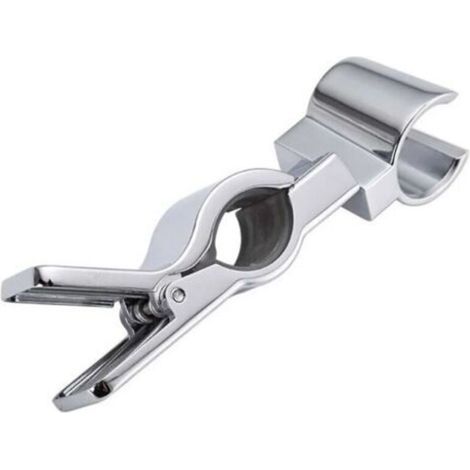 Brausehalter, Duschkopfhalter, Austauschbarer Handbrausehalter, Brausehalter, 20–25 Mm Verstellbarer Durchmesser, Metall, Chrom, Ohne Bohren