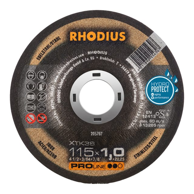 XTK38, 50 Stück, 115 x 1,0 mm, Trennscheibe - Rhodius