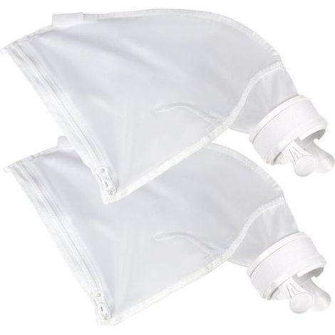 Aiperq Sac De Nettoyeur De Piscine, Für Polaris 280, 480, Sacs À Glissière En Nylon Blanc Tout Usage(2pk)