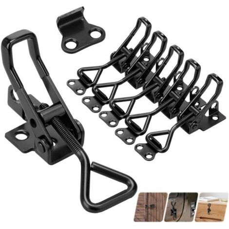 6 Stück Fermeture Remorque Rermeture À Levier Loquet À Bascule Loquet À Bascule En Métal Loquets À Bascule Réglables-pour Portes, Caisses, Remorques Wartungskapazität 100 Kg