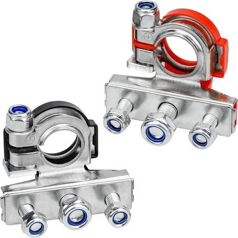 2 Stück 6 V 12 V Positive Und Negative Batterieklemmen Für Pkw Und Lkw