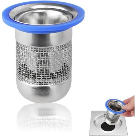Geruchskontrollventil Aus Edelstahl, Geruchsdichter Duschstopper, Geruchsdichte Dusche Mit Abnehmbarem Filter, Reduziert Haarverstopfung, Passend Für 32–52 Mm Rohre
