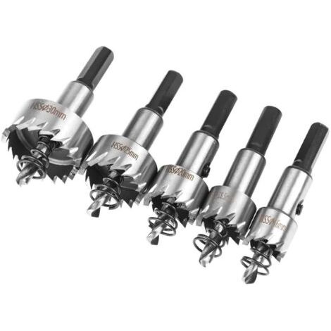 Lochsägen-box, 5 Stück, Hss-kobalt-lochsäge, Ø 16 Bis 30 Mm, Für Holz, Metall, Kunststoff, Edelstahl, Hohe Präzision