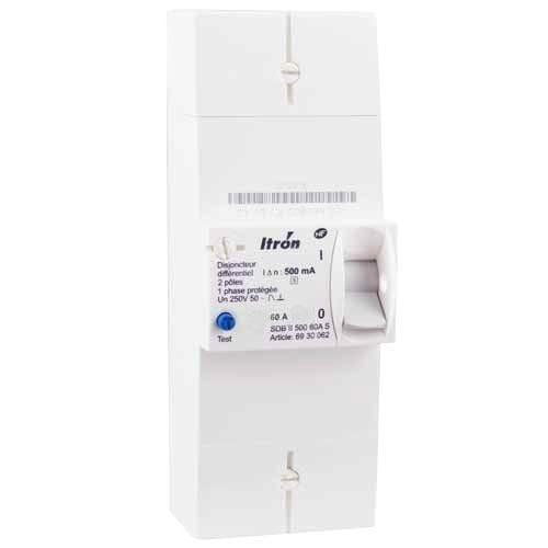 Itron Selektiver Einphasen-EDF-Schutzschalter 60A 230V