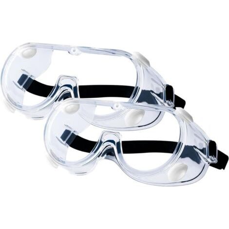 Schutzbrille, 2 Transparente Schutzgläser, Antibeschlagbrille, Seitenschutzbrille, Arbeitsschutzbrille, Uv-schutzbrille, Für Heimwerker, Arbeit