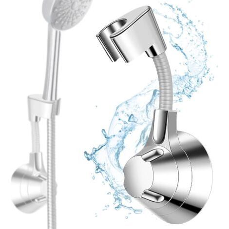 Duschkopfhalter Ohne Bohren, Duschkopfaufhänger, Handbrausehalter Zur Wandmontage, Belastbar Bis 5 Kg, Brausehalter, Für Duschkopf, Handbrause, Badezimmer