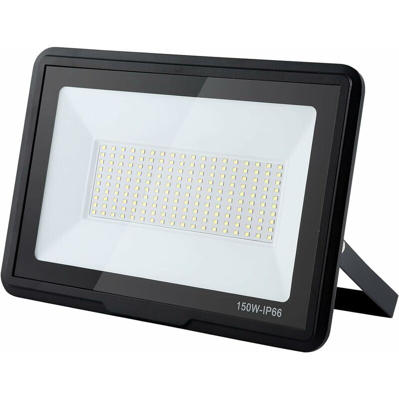 Led-flutlicht Für Den Außenbereich, 150 W, 15000 Lm, 6000 K, Ip66 Wasserdicht, Sicherheitsbeleuchtung Für Garten, Garage, Hof, Parkplatz (kaltweiß, 150 W) –