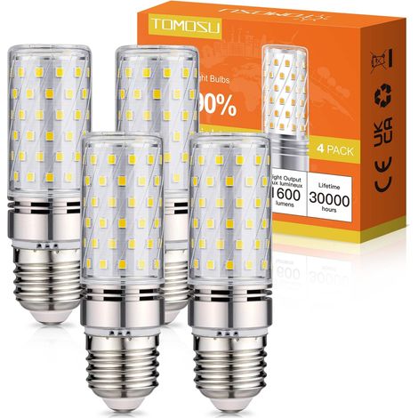 Led-ampullen A60 Mit Transparentem Glasfaden, Glasklar, Weiß (4000 K), 806 Lumen, Entspricht Klassischen Ampullen Von 60 W (7 W), 5er-packung