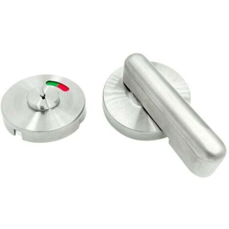 Türöffnung Für Den Badezimmerraum, Zeigt Die Freie Und Belegte Position An, Oberfläche Aus Satiniertem Nickel