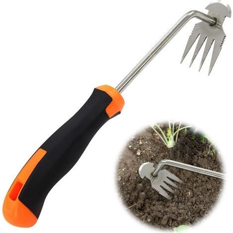 1 Stk. Unkrautjäter Mit Griff, Löwenzahnschneider, Saflor, Traditioneller Gartenrechen