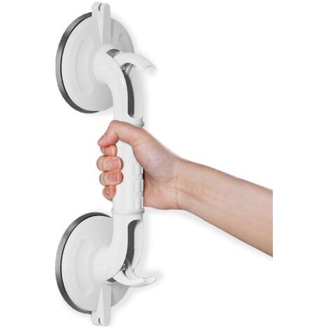 Toilettenhaltegriff Mit Saugnapf, 38 Cm, Sicherheitsgriff, Belastbar Bis 130 Kg