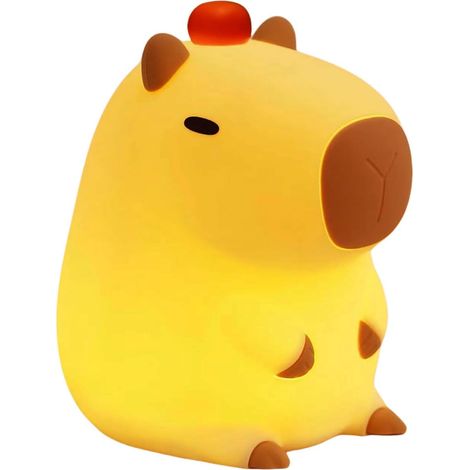 Capybara-nachtlicht, Originelle Und Niedliche Led-lampe In Form Eines Weichen Tieres, Dimmbares Nachtlicht Für Das Kinderzimmer, Wiederaufladbare Berührungsempfindliche Nachttischlampe, Geburtsgeschen