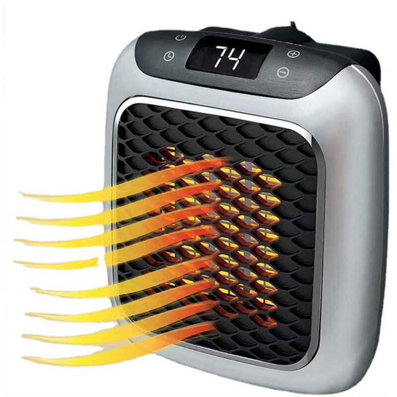Blown Misery Mit Fernbedienung, 800 W Mini-keramikheizung, Leiser Und Energieeffizienter Strahlungsheizer, Mit 12-stunden-timer, Thermostat