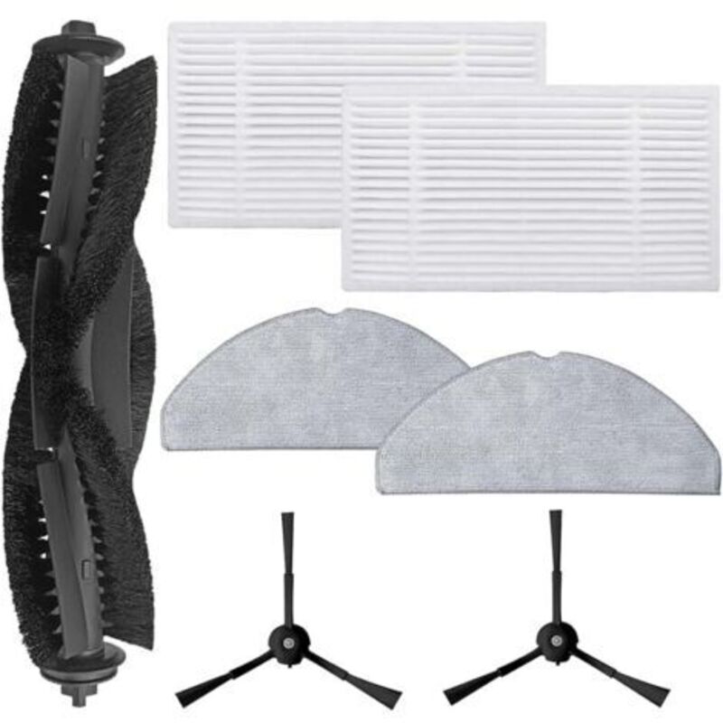 Separate Teile Für Tapo Rv30 Max Plus / Rv30 Max / Rv20 Max Plus / Rv20 Max Roboter-absaugzubehör – 1 Hauptbürste + 2 Hepa-filter + 2 Unterwäsche + 2 Seitenbürsten