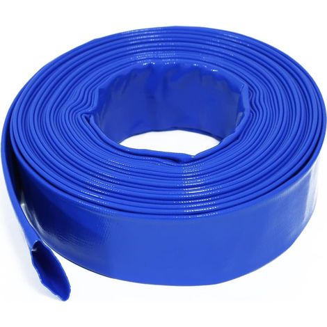 Flachschlauch Aus Pvc (polyvinylchlorid), Hochdruck-gartenschlauch Mit Kunststoffummantelung, Frost- Und Verschleißfest – 10 M X 25 Mm