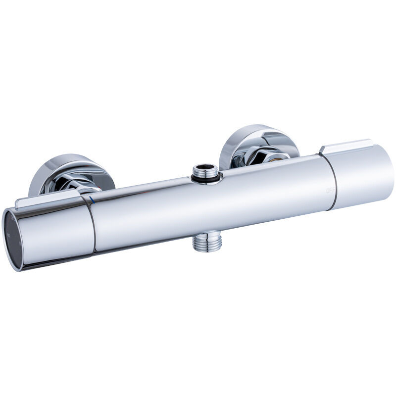 2-wege-thermostat-brausemischer (rund, Kupfer, Mit Verbrühungsschutz Und Temperaturanzeige)