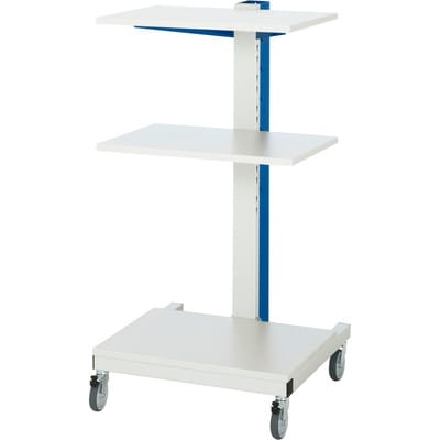 Computer-Ständer mobil BxTxH 650x650x1150mm - RAU