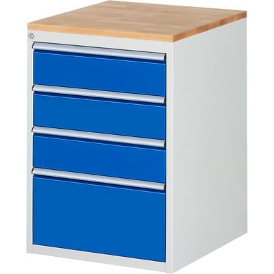 Schubladenschrank Buche-Top und 4 x Schubl.-L 3x150 1x270mm - RAU