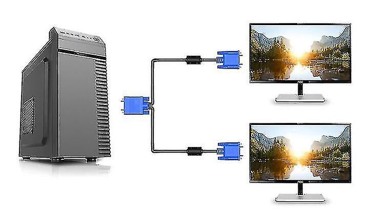 Vga-splitterkabel, 1 Auf 2 Monitore, Dual-ausgang