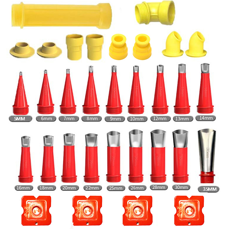 Wiederverwendbares Dichtungsdüsen-set Aus Gummi, Universelles Set Integrierter Düsen, Kartuschenpistole (32-teilig)
