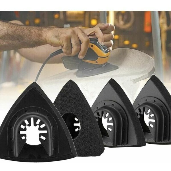 4 X 90-mm-schleifscheiben Für Delta-schleifer, Ersatz-stützteller Kompatibel Mit Fein, Bosch, Parkside, Ryobi, Worx Und Workzone, Universelles Zubehör