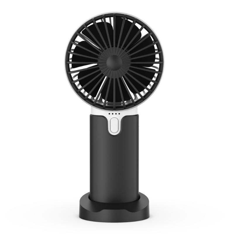 Wiederaufladbarer Usb-taschenventilator, Leiser Mini-ventilator Mit 2400 Mah, 3 Einstellbare Geschwindigkeitsstufen, Tragbar Für Den Heimgebrauch (schwarz)
