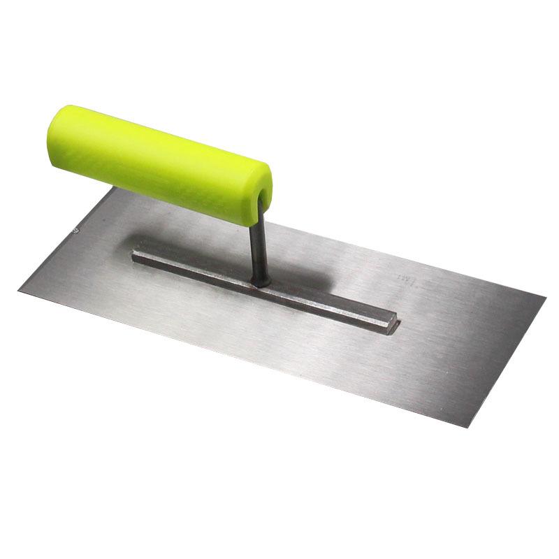 Glättkelle / Spachtel / Zahnlose Glättkelle – Bauwerkzeuge / Handwerkzeuge – Kunststoffgriff – Maurerarbeiten / Maurerarbeiten / Verputzen / Verputzen – Heimwerken – Stahl
