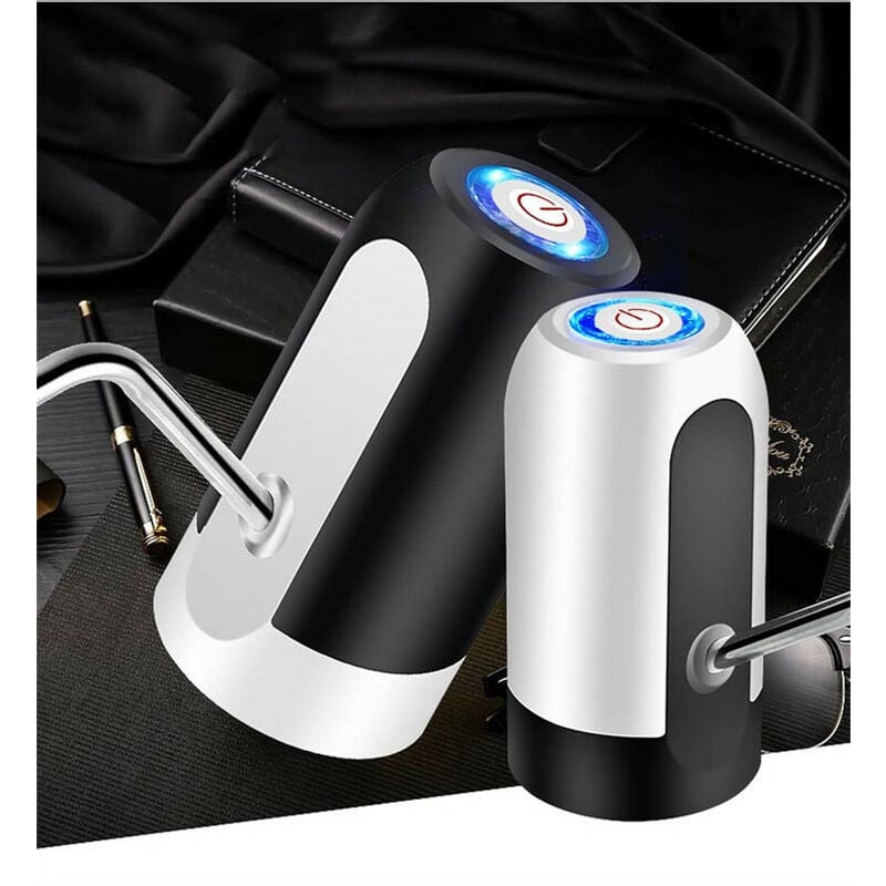 Automatischer Wasserspender – Usb-ladeanschluss, Edelstahl, Bpa-frei, Kaltwasser, Tragbar, Für Karaffen Und Flaschen Mit 4,5 L, 5 L, 7,5 L, 10 L, 11,3 L, 15 L Und 18,9 L Fassungsvermögen, Weiß