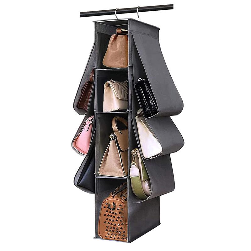 Handtaschen-organizer Mit 10 Fächern, Hängeorganizer, Kleiderschrankbeutel Für Hüte, Kleidung Und Schuhe