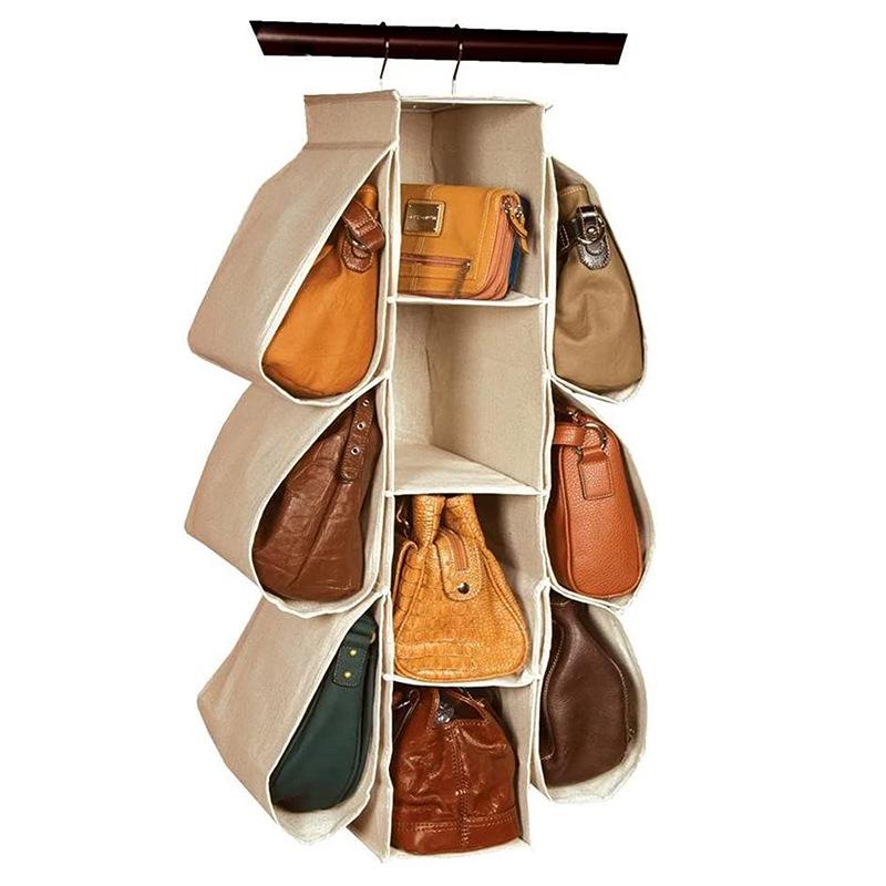 Handtaschen-organizer Mit 10 Fächern, Hängeorganizer Für Hüte, Kleidung Und Schuhe