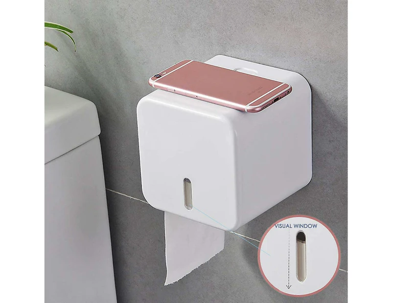 Wandmontierter Toilettenpapierspender, 1 Stück, Wasser- Und Staubdichter Toilettenpapierrollenhalter