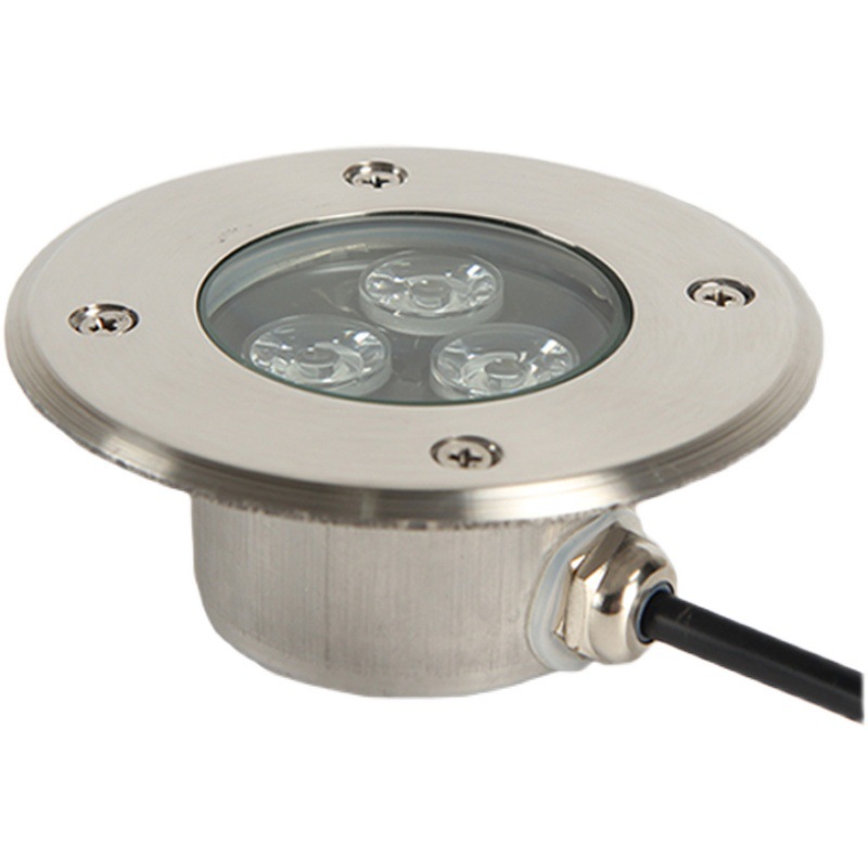 Ultradünne 3-w-led-einbauleuchte Für Den Außenbereich, Wasserdicht (ip68), Edelstahlgehäuse Für Einfahrt, Terrasse, Garten, Park