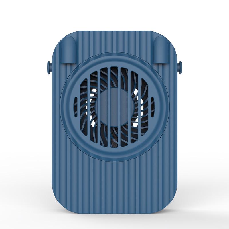 Mini-usb-ventilator, Tragbarer Nackenventilator Mit Doppelter Kühlleistung, 3 Geschwindigkeitsstufen, Für Büro, Camping Und Reisen, Blau