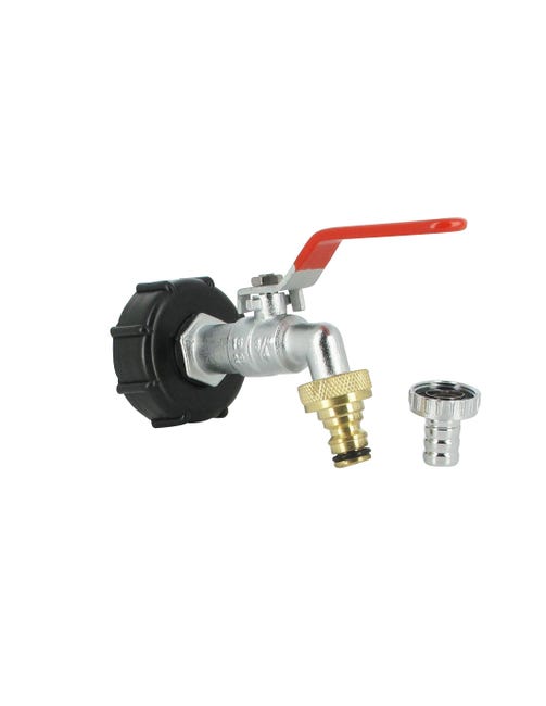 S60x6 Tankarmaturenset Mit 15-mm-verchromtem Messinghahn Und 20x27-auslauf