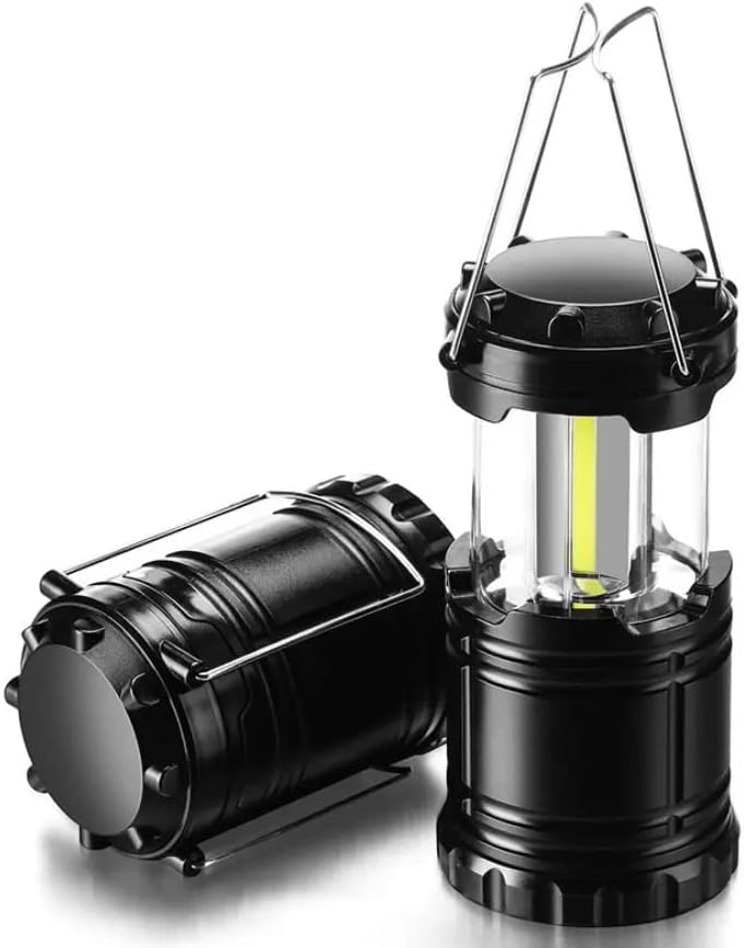 Ultrahelle Led-laterne – Tragbare Campinglampe, Leistungsstarke Beleuchtung Für Wanderungen, Stromausfälle Und Notfälle (schwarz)