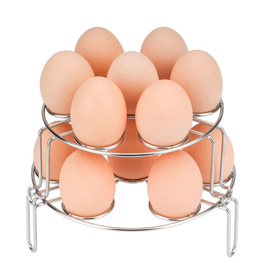 Eierhalter Für Dampfgarer, Dampfkorb, Kochrost, 2er-set Mit 2 Dampfmatten (eier Nicht Enthalten)