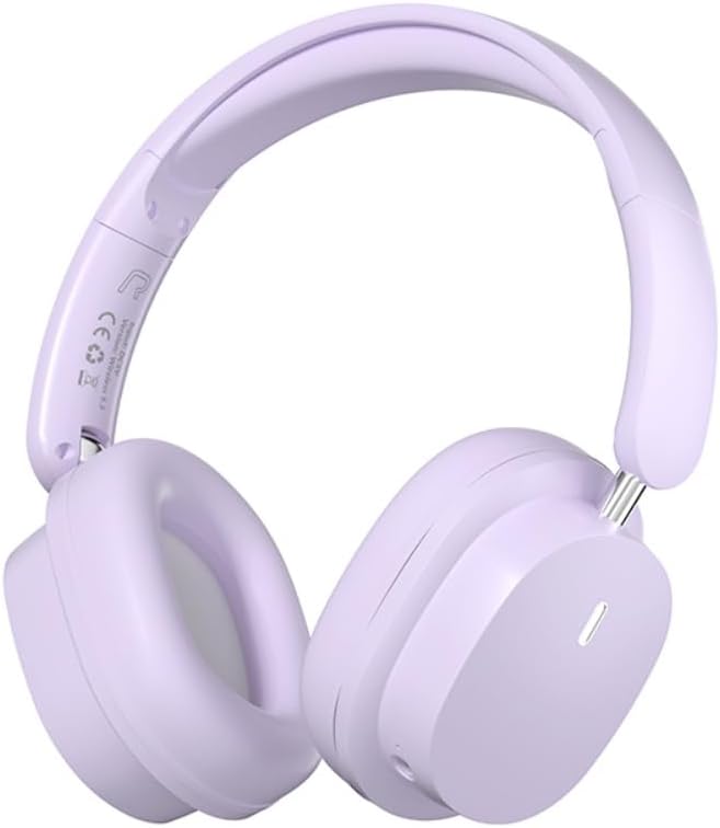 Kabelloser Bluetooth-kopfhörer Mit Mikrofon, Hifi-stereo, Faltbar, Enc-geräuschunterdrückung, Geringe Latenz Für Spiele, Speicherkartenleser, Kompatibel Mit Handys, Computern Usw. (lila)