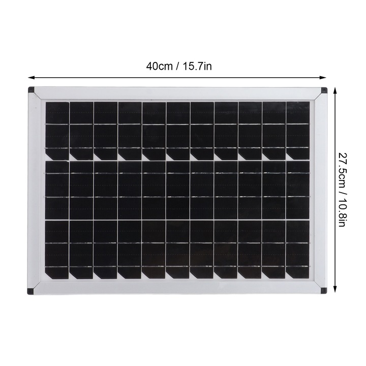 Tragbares 100-w-solarpanel-set, 18 V, Monokristalline Zelle, 40 X 27,5 Cm, 724 G