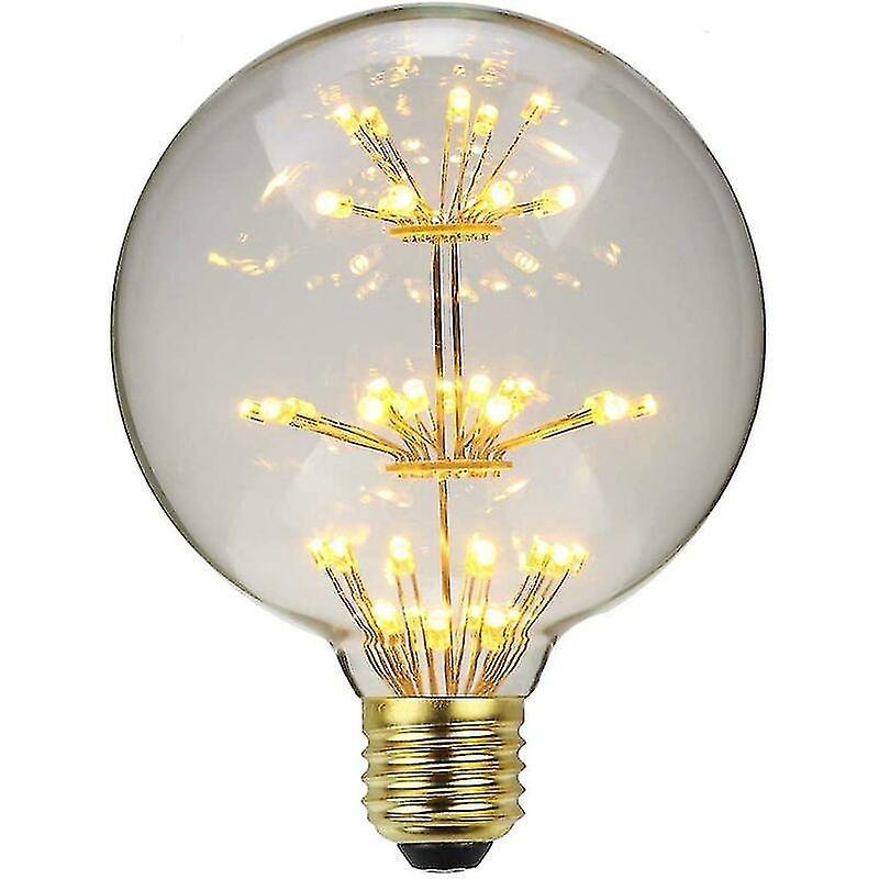 Retro-led-lampe Mit Feuerwerkseffekt, Dekorative Rgb-edison-glühbirne, E27-sockel, Farbenfrohe Innenbeleuchtung